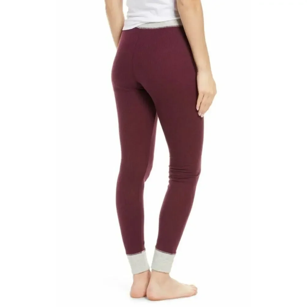 BP Women's Burgundy Stem‎ Thermal Leggings XSmall MSRP $29